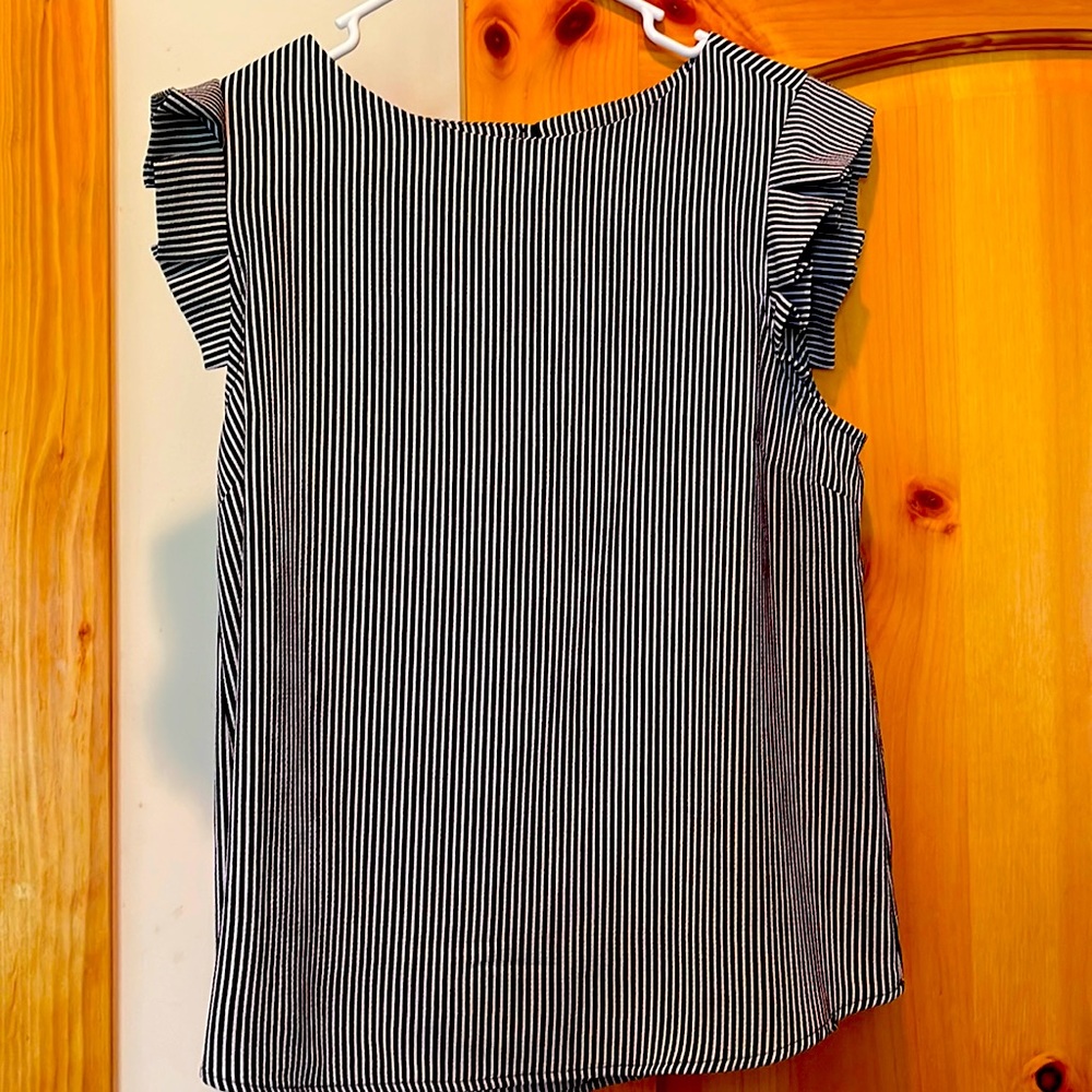 Dress shirt, black pinstripe
